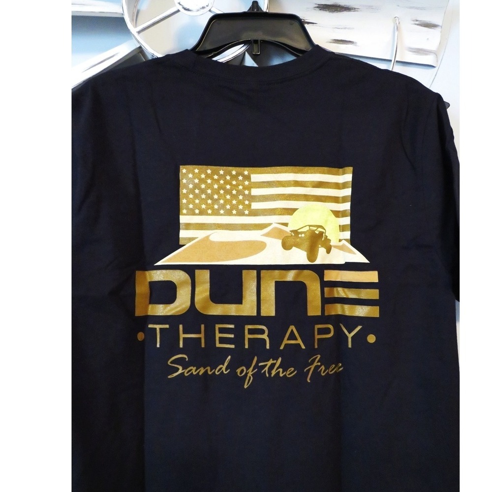 NEW Dune Therapy "Sand of the Free" Black T-Shirt Size Medium